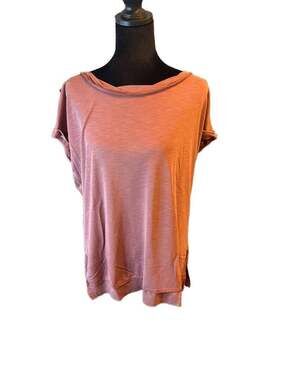 BKE Women's Modal Blend Tulip Back Top in Terracotta Size Small